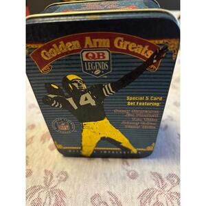 1996 NFL Golden Arm Greats QB Legends Metallic Card Tin Lot Complete